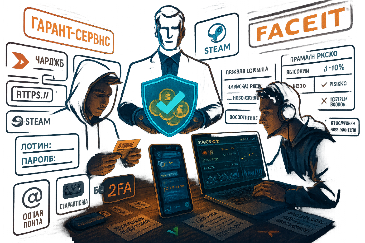 Как безопасно купить и передать аккаунт Faceit: риски и правила рынка игровых аккаунтов