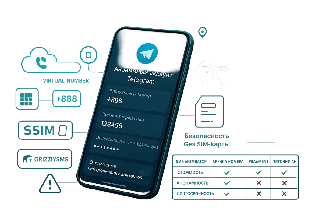 Анонимный аккаунт Telegram: как зарегистрироваться без номера и СМС