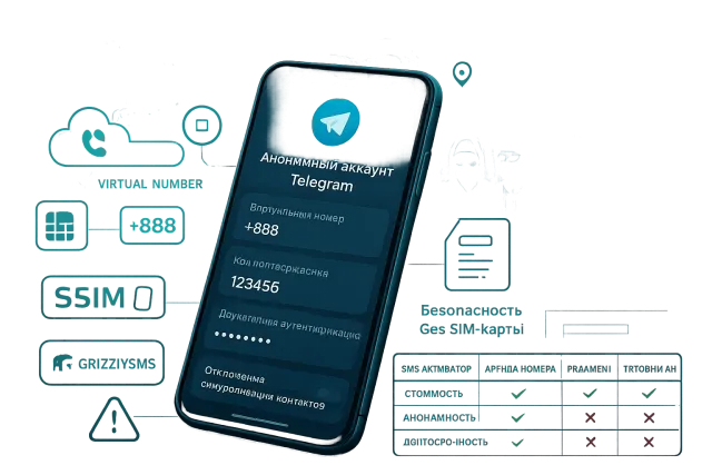 Анонимный аккаунт Telegram: как зарегистрироваться без номера и СМС